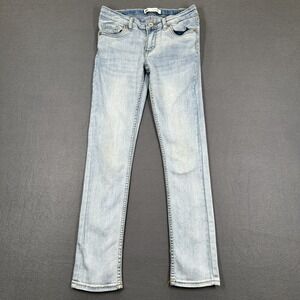 Levi's 711 Jeans Girls 10R Blue Light Wash Denim Stretch Skinny 5-Pocket Whisker